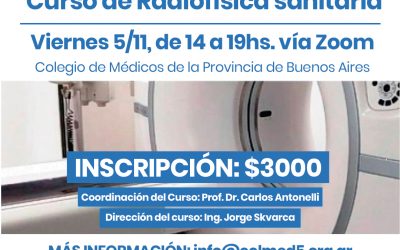 Invitación al curso de Radiofísica sanitaria